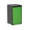 Cubo Apilable De Reciclaje De Plástico Con Apertura Frontal - Color Verde - Medidas: 46x28x27 Cm