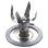 Cuchilla De 6 Puntas Con Anillo De Sellado Compatible Para Batidoras Oster 004980-050-000