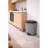 Cubo De Basura Cocina De Plástico Con Pedal | Color Gris | Capacidad: 25 Litros | Tapa Color Negro