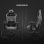 Cadeira gaming Drift DR220 tecido cinza escuro apoios 4D almofadas lombar