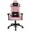 Cadeira Gaming Drift DR220 Tecido Rosa Braços 4D Ergonomica
