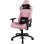 Cadeira Gaming Drift DR220 Tecido Rosa Braços 4D Ergonomica