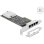 Scheda di Rete DeLOCK PCI Express x4 4 porte RJ45 2,5 GbE Metallo Nero