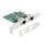 Netzwerkkarte DeLOCK 88101 PCI Express x1 2,5 Gigabit LAN Dual-Port Weiß