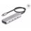 Hub DeLOCK 4 puertos USB Type-C 10 Gbps con cable 35 cm gris aluminio