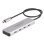 Hub DeLOCK 4 puertos USB Type-C 10 Gbps con cable 35 cm gris aluminio
