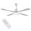 Ventoinha de Teto com Luz Jata JVTE4235 132cm 6 Velocidades Motor DC Comando