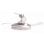 Ventilador de Techo con Luz Bastilipo ESTORIL NIQUEL 40W 106cm 6 Velocidades Temporizador Silencioso