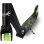 Patinete Muuwmi Lights GLOW 215 mm Ruedas rápidas Freno trasero Negro/Verde