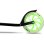 Patinete Muuwmi Lights GLOW 215 mm Ruedas rápidas Freno trasero Negro/Verde
