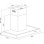 Campana extractora Respekta CH 22098 IXB Aire saliente 60cm con LED