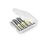 Batteriefach Ansmann 4000740 Transparent Weiß 4 AAA/AA