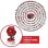 Mini Ventilador Inalámbrico Einhell GC-CF 18/110 Li-Solo Motor sin Escobillas 3 Velocidades Clip Giratorio
