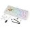 Teclado Sharkoon SKILLER SGK55W mecánico gaming blanco RGB inalámbrico y cable