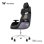 Silla gaming Thermaltake ARGENT E700 Cuero Negro/Plata
