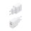 Cargador GaN Aisens 20W USB-C PD3.0 USB-A QC3.0 Blanco