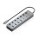Hub Aisens 8 puertos USB 3.2 Gen2 10G ASUC-8P044-GR con PD 100W y botones