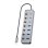 Hub Aisens 8 puertos USB 3.2 Gen2 10G ASUC-8P044-GR con PD 100W y botones
