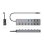 Hub Aisens 8 puertos USB 3.2 Gen2 10G ASUC-8P044-GR con PD 100W y botones