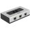 DeLOCK Manueller Switch 3x RJ-45 1000 Mbit/s Schwarz Grau