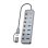 Hub Aisens 8 portas 5 Gbps USB3.1 Gen1 ASUC-8P043-GR com botões