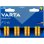 Pile AAA Alcaline Varta LR03 Longlife 1,5V - 8 unités