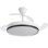 Ventilador de Techo con Luz Daewoo DW5009 30W 106cm 6 Velocidades Aspas Retráctiles con Mando