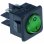 Interruptor Basculante Lavavajillas Medida De Montaje 25,5x25mm Verde 2no 250v 16a Iluminado 0-i