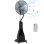 Ventilador de Pie Welltin Nebulizador 3 Velocidades 3 Modos Temporizador Depósito 3L con Mando