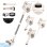 Aspiradora sin Cable Welltin ROUNY V14 150W 40 min HEPA 500 ml Blanca