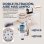 Aspiradora sin Cable Welltin ROUNY V14 150W 40 min HEPA 500 ml Blanca