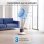 Ventilador de Pie Welltin 90W 3 Velocidades Nebulizador Oscilante Silencioso con Depósito de Agua