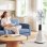 Ventilador de Pie Welltin 90W 3 Velocidades Nebulizador Silencioso con Mando y Temporizador