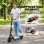 Patinete elétrico Welltin dobrável 120W para crianças 7-12 anos Freio e descanso