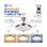 Ventilador de Techo con Luz Bilake Two 50W 108cm Motor DC Aspas Retráctiles Bluetooth Silencioso