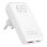 Klappbare Wandladegerät DCU Tecnologic GaN USB-C 65W + USB-A 18W