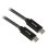 Sharkoon USB-C Kabel USB 3.1 1 m geflochten Schwarz/Grau