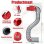 Adattatore angolare Blossom compatibile con Dyson V7 V8 V10 V11 V15 90° Rosso