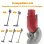 Adattatore angolare Blossom compatibile con Dyson V7 V8 V10 V11 V15 90° Rosso