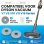 Mop Elettrica Blossom Compatibile con Dyson V7/V8/V10/V11/V15 Incluse 6 Coperte da Pulizia