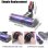 Spazzola Aspirapolvere Blossom Compatibile Dyson V8/V10/V11/V15/G5 - Accessorio - Blu