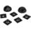 Sharkoon OfficePal Kabelorganizer - 136 Teile Schwarz