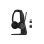 Auriculares EPOS Impact 1000 sans fil Bluetooth avec ANC, micro et station de charge noirs