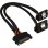 Cable de alimentación Sharkoon Y SATA 90° Negro