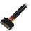 Cable de alimentación Sharkoon Y SATA 90° Negro