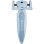 Monopattino bambino Globber Junior Eco 3 ruote LED azzurro