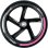Monopattino Muuwmi Vespa 205 mm Ruote PU Freno antiscivolo Rosa neon/Nero