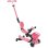 Scooter infantil GLOBBER Go-Up Baby Lights 360 rosa neón