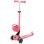 Scooter infantil GLOBBER Go-Up Baby Lights 360 rosa neón
