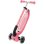 Scooter infantil GLOBBER Go-Up Baby Lights 360 rosa neón